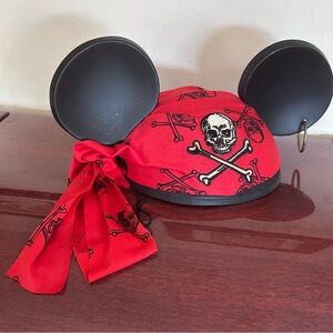 Disney Black and Red Mickey Ears Hat. Children Halloween outfit costume